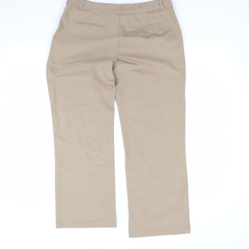 Autograph Womens Beige   Capri Trousers Size 10 L24 in