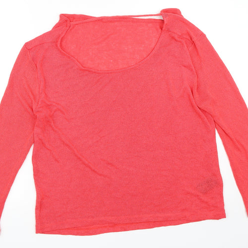 H&M Womens Pink   Pullover Jumper Size L
