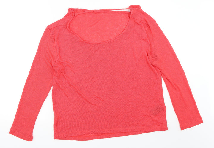 H&M Womens Pink Pullover Jumper Size L