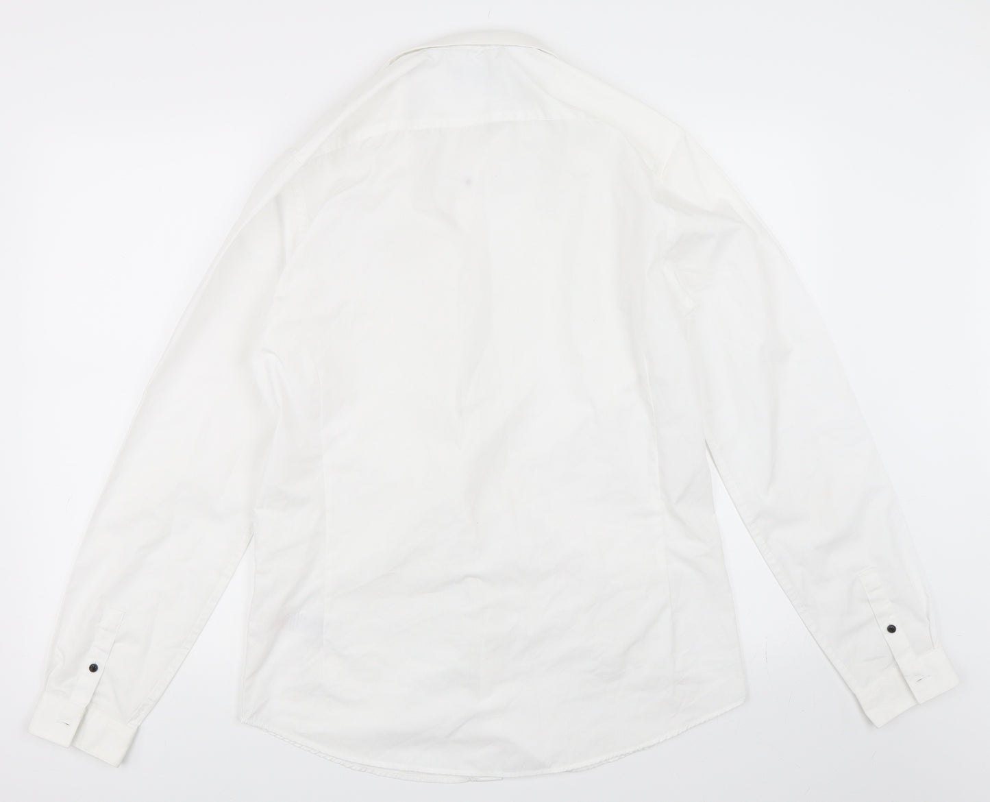 New Look Mens White    Button-Up Size M