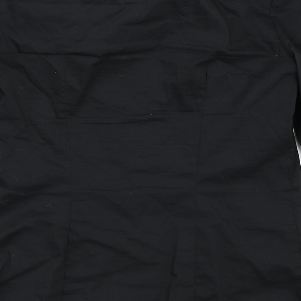 H&M Womens Black   Basic Button-Up Size 32
