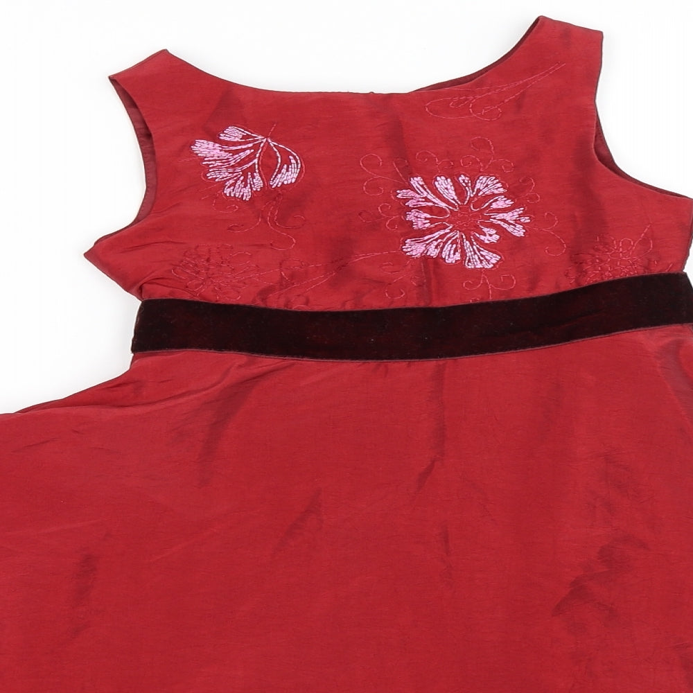 NEXT Girls Red   Fit & Flare  Size 6 Years
