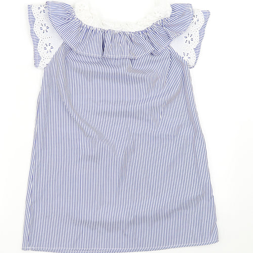Boohoo Girls Blue Striped  Shift  Size 8 Years