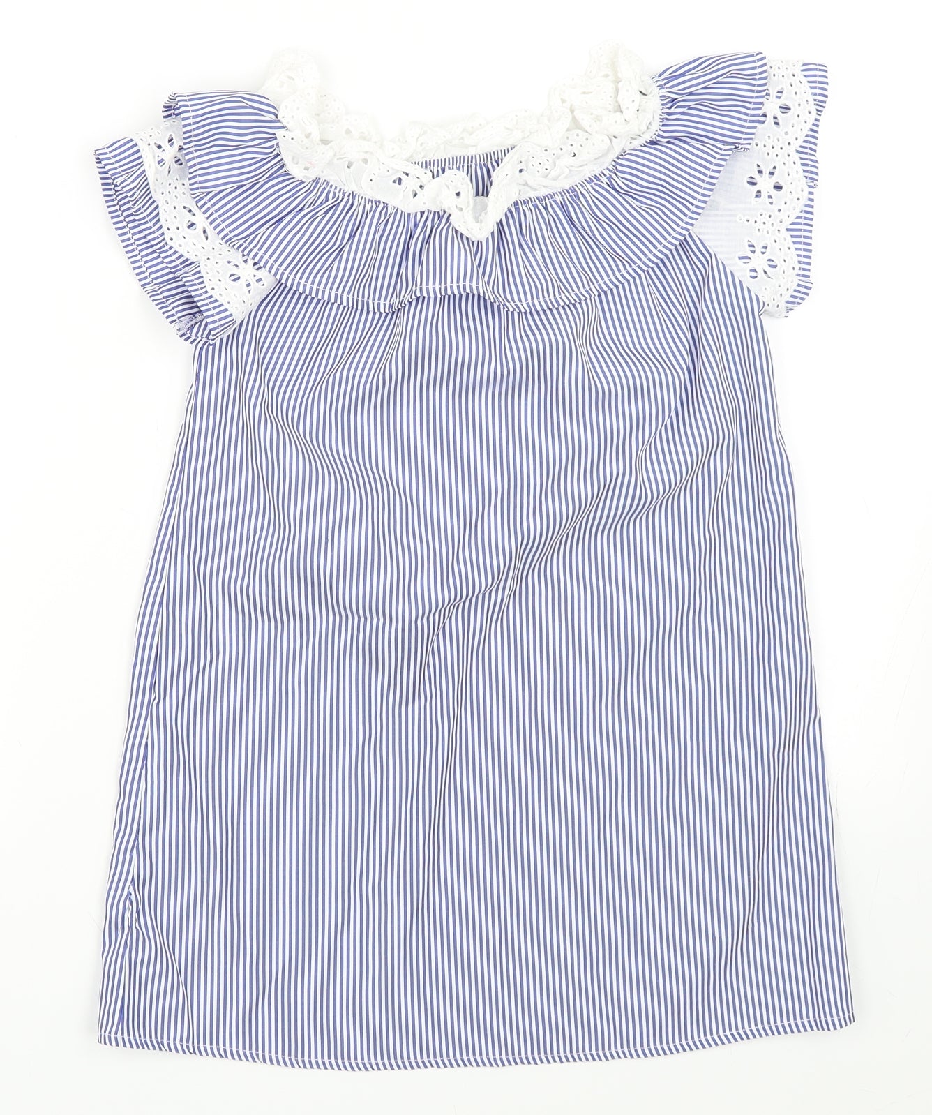 Boohoo Girls Blue Striped  Shift  Size 8 Years