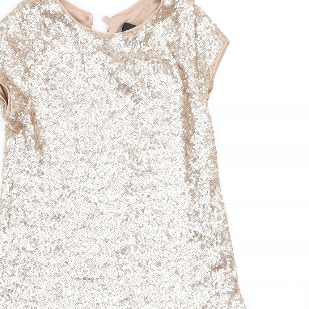 Very Girls Gold   Shift  Size 7-8 Years