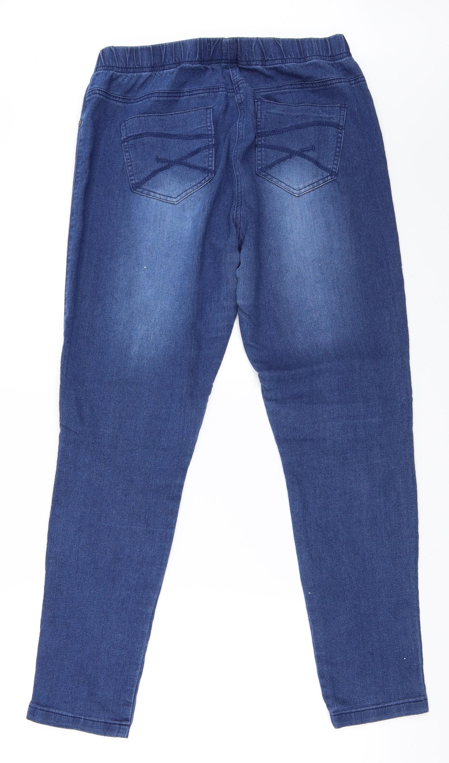 TU Womens Blue  Denim Jegging Jeans Size 14 L30 in