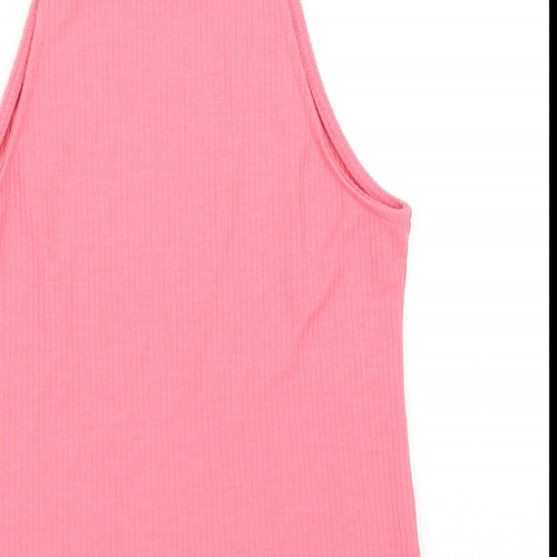 Pink Woman Womens Pink   Basic Tank Size S