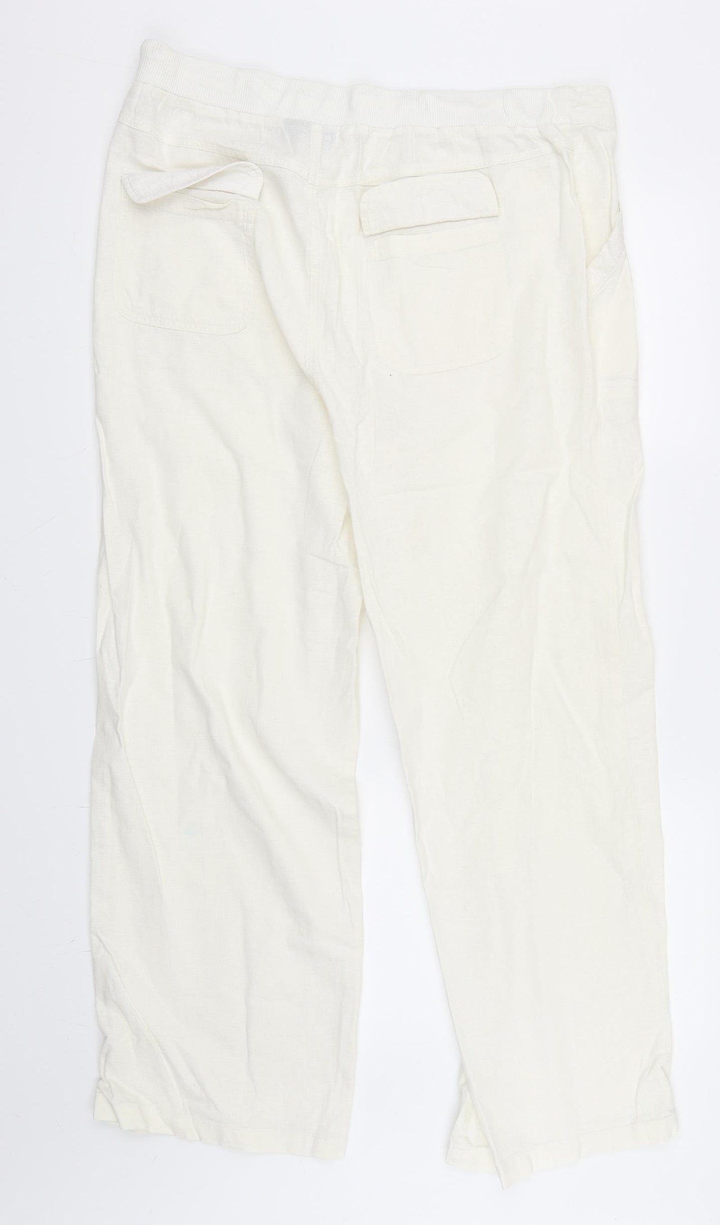 Yours Womens Ivory   Trousers  Size 16 L29 in