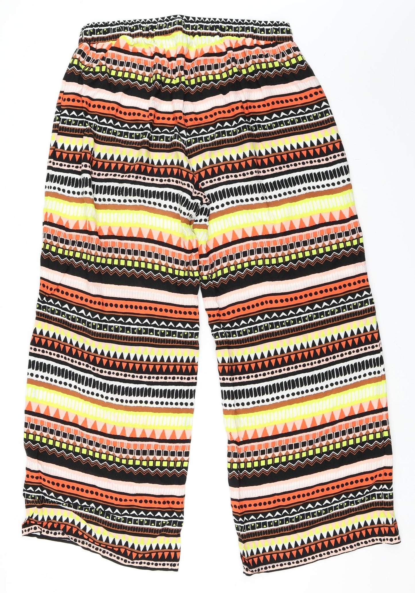 George Womens Orange Geometric  Trousers  Size 14 L29 in