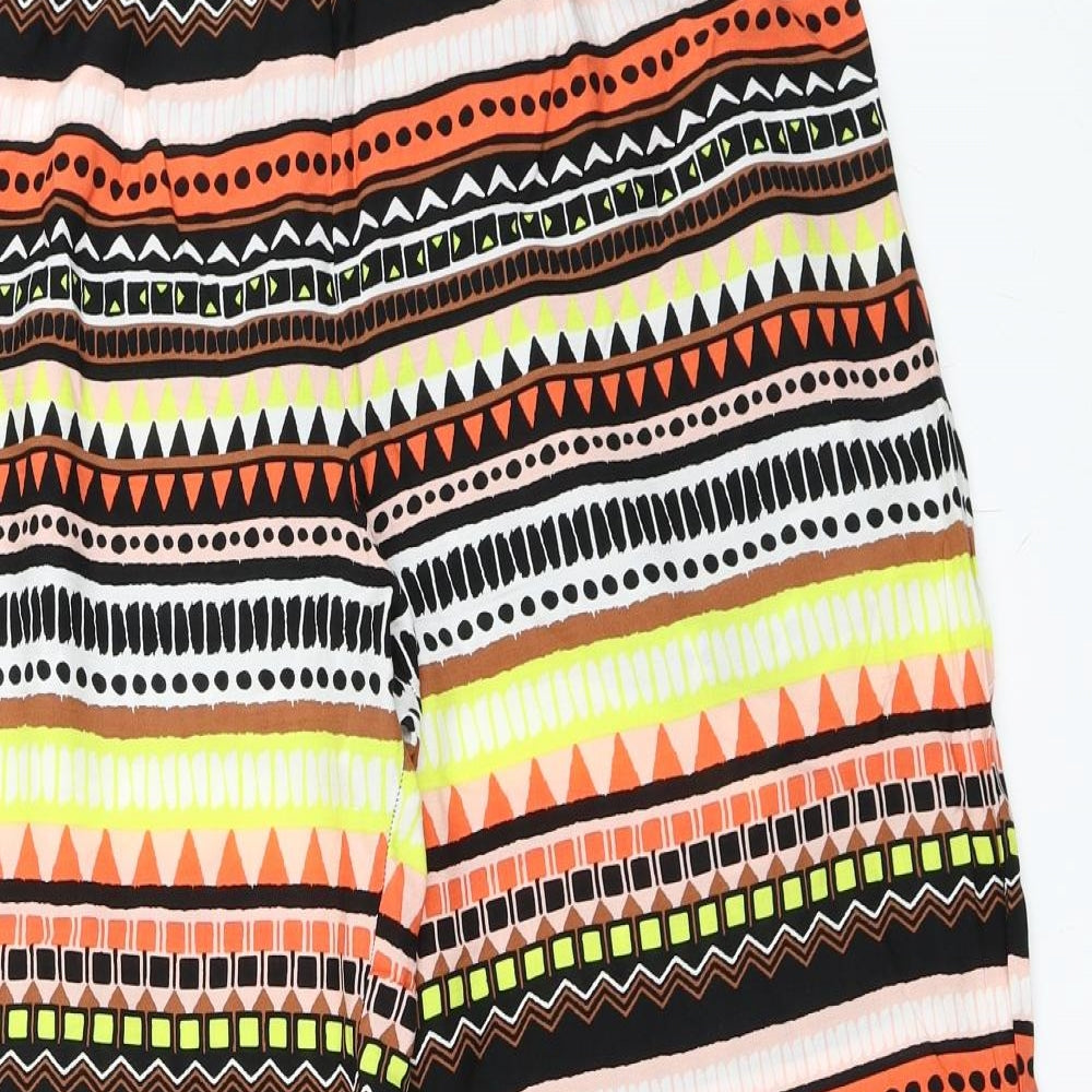 George Womens Orange Geometric  Trousers  Size 14 L29 in