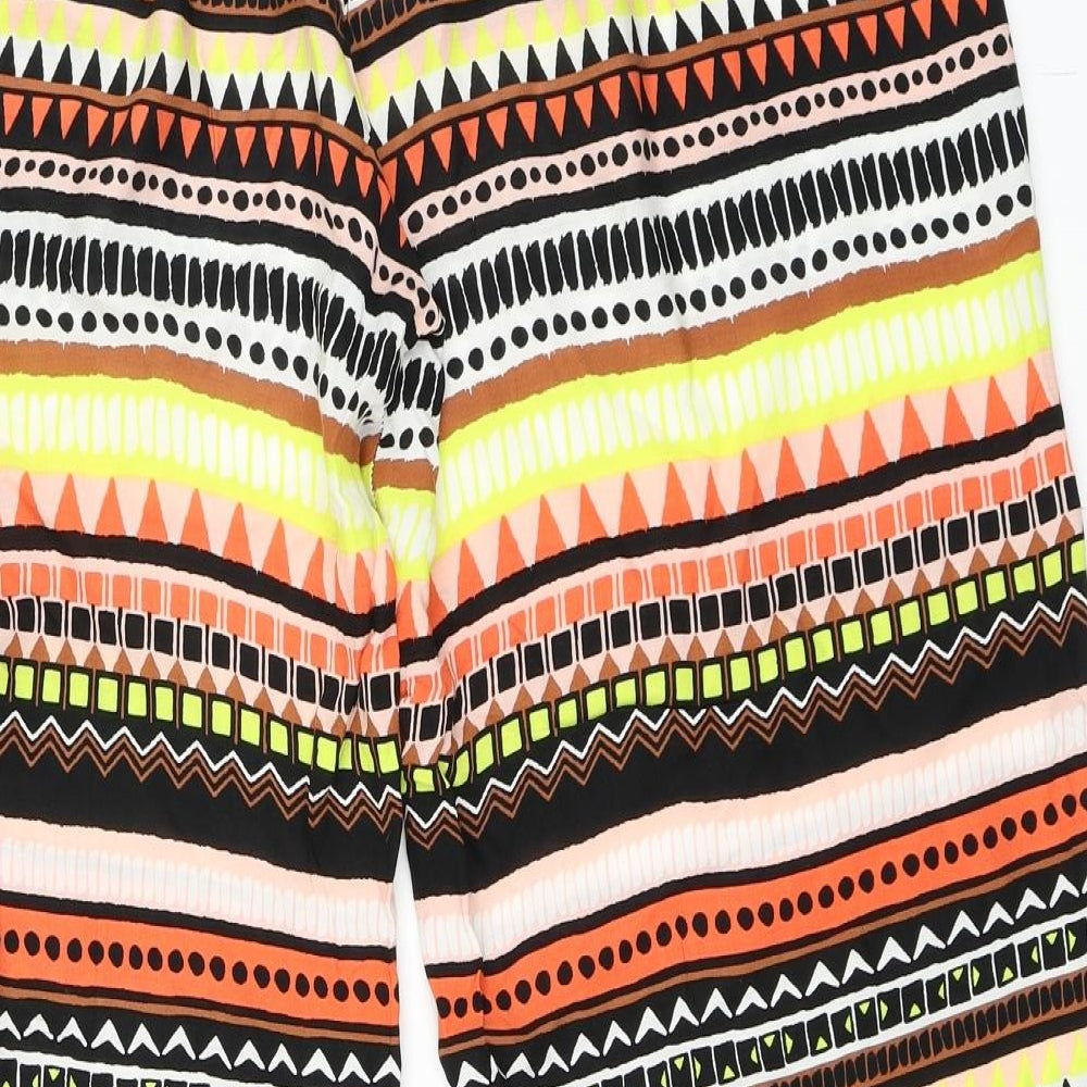 George Womens Orange Geometric  Trousers  Size 14 L29 in