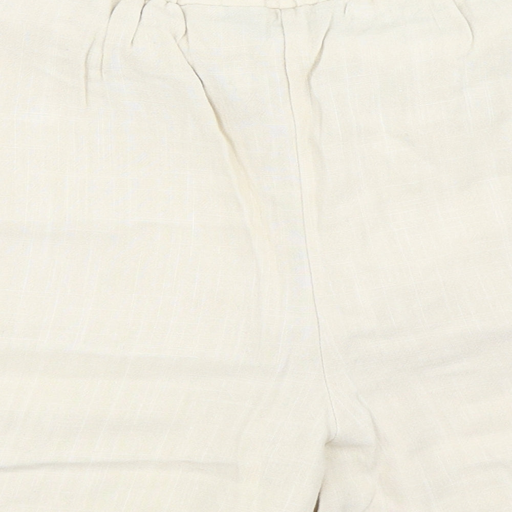 F&F Womens Beige   Paperbag Shorts Size 14