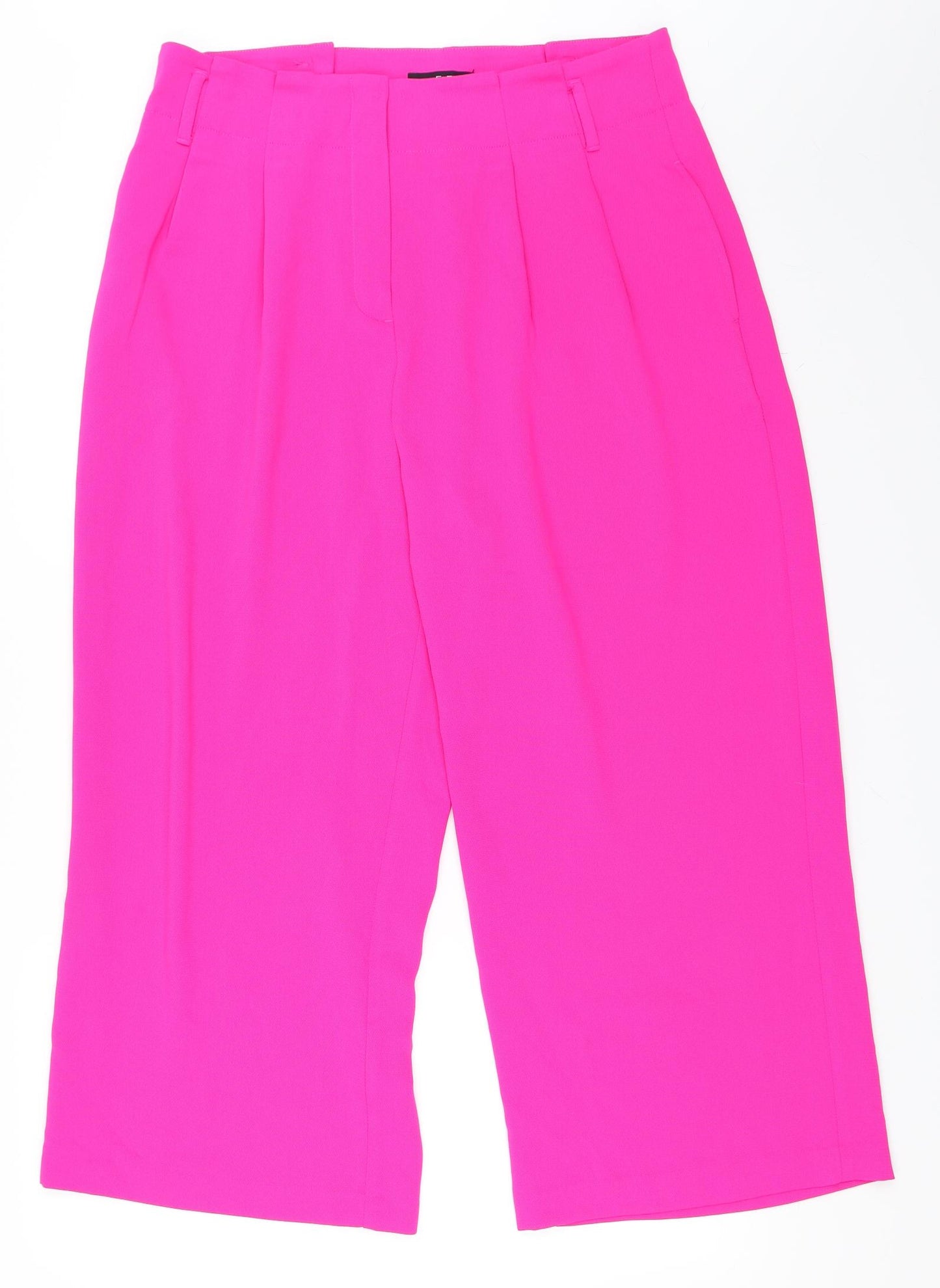 F&F Womens Pink   Cropped Trousers Size 14 L25 in