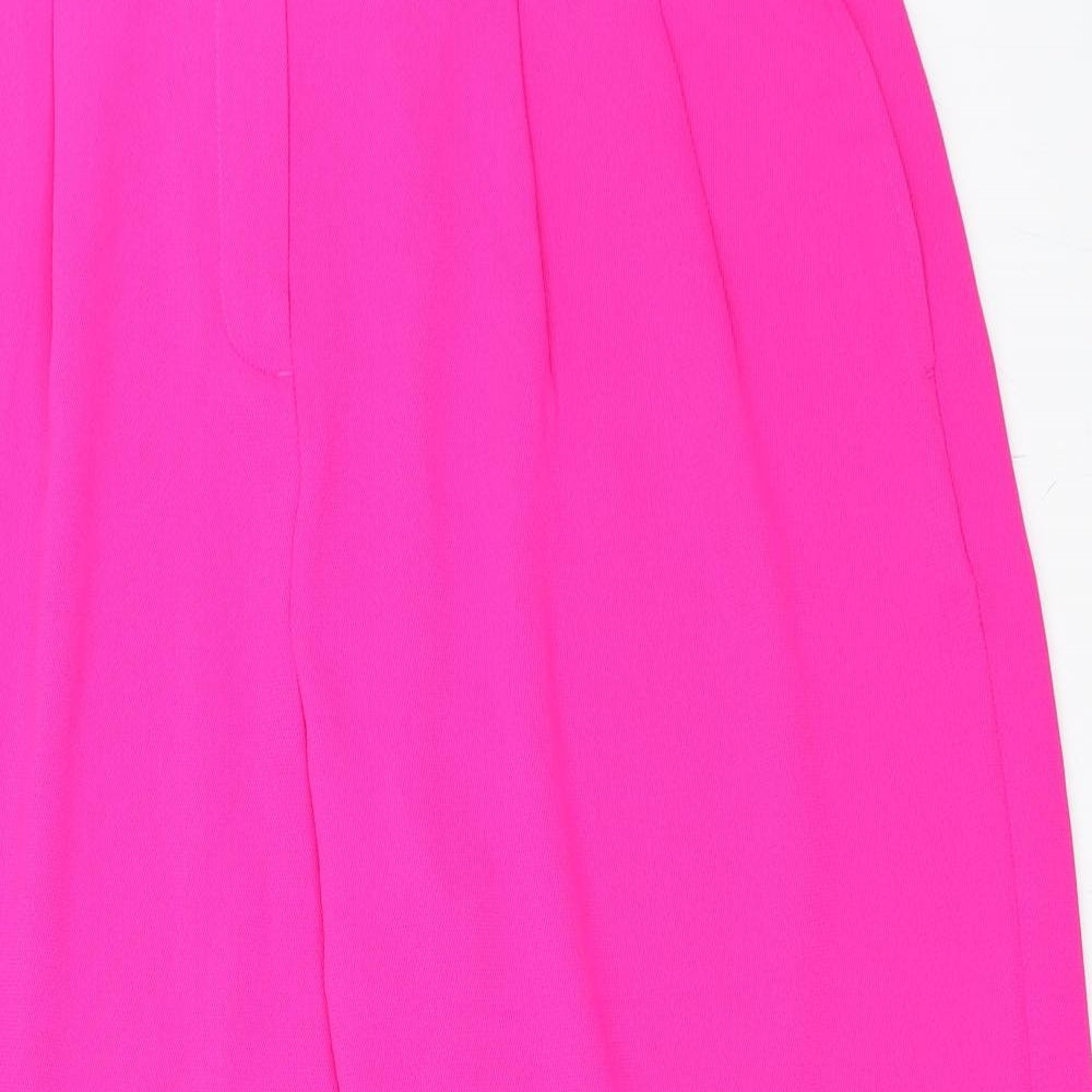 F&F Womens Pink   Cropped Trousers Size 14 L25 in
