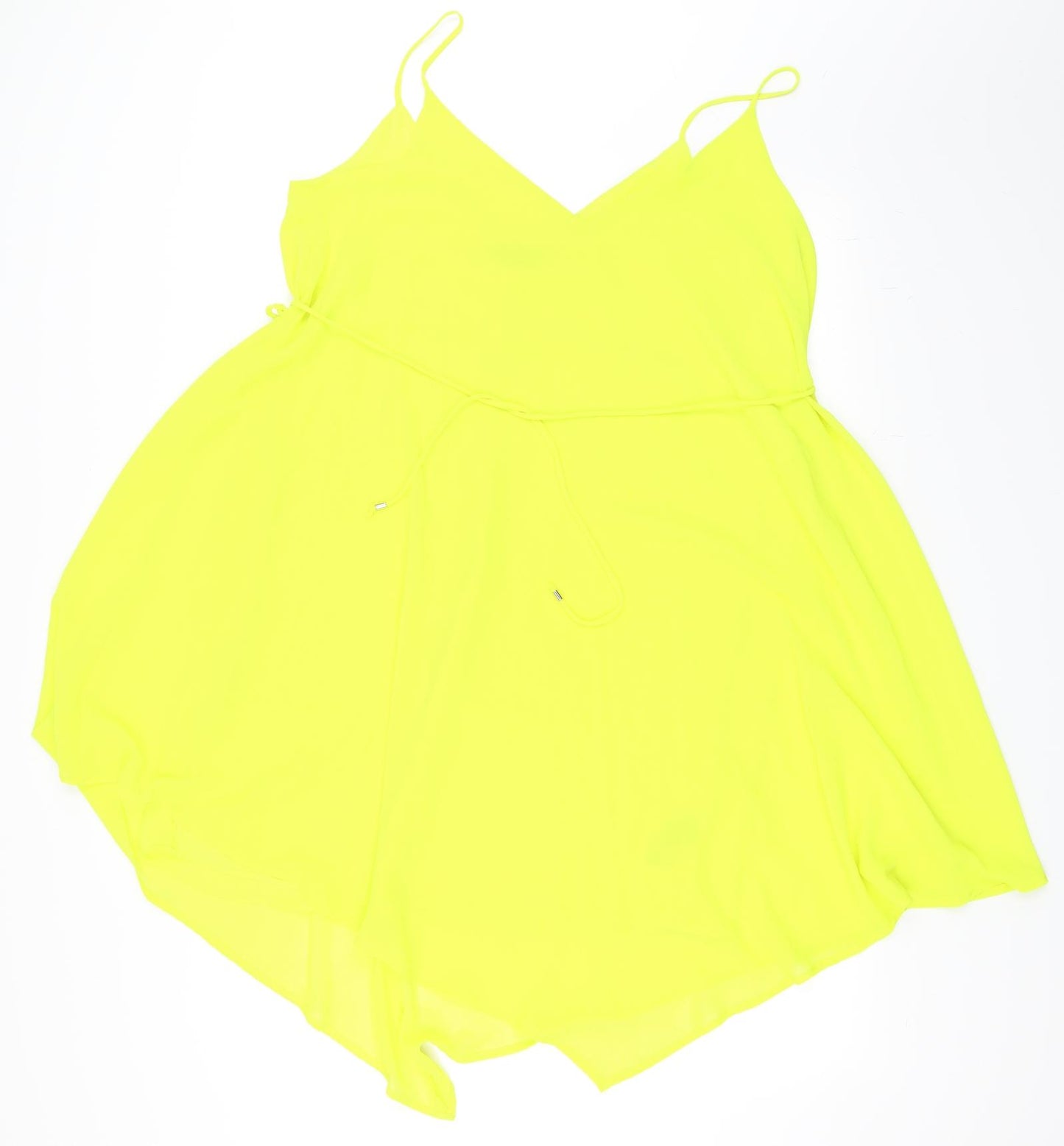 F&F Womens Yellow   Slip Dress  Size 14