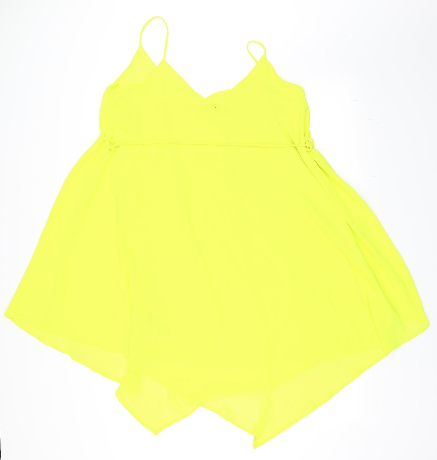 F&F Womens Yellow   Slip Dress  Size 14
