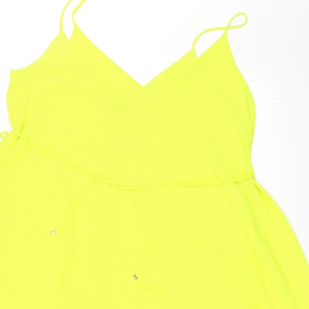 F&F Womens Yellow   Slip Dress  Size 14