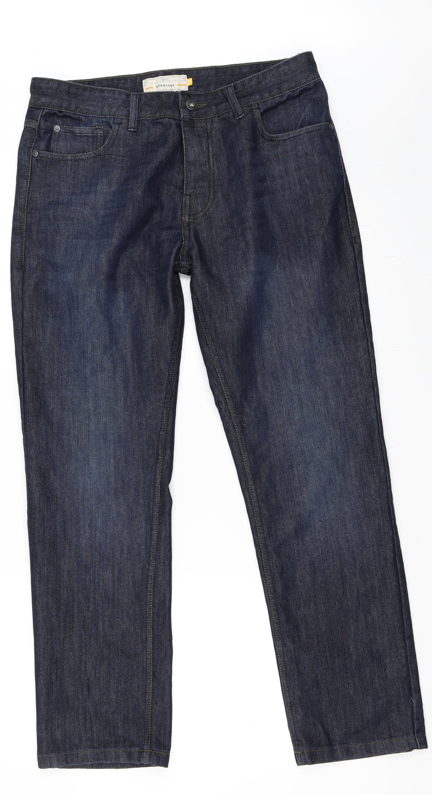NEXT Womens Blue  Denim Straight Jeans Size 32 L30 in