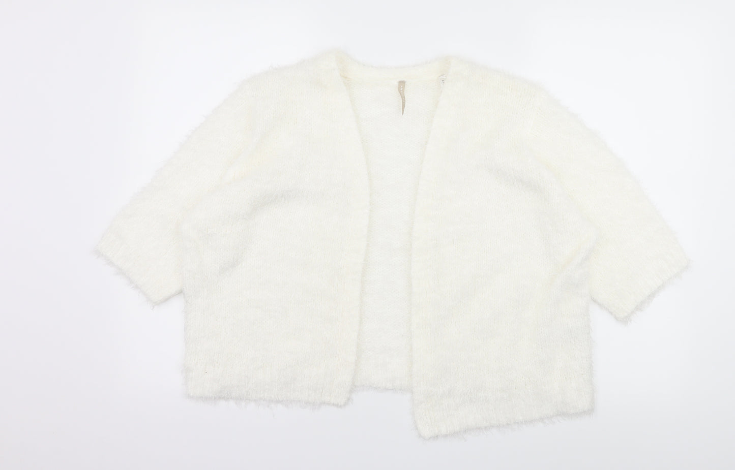 Anthology Womens White  Knit Cardigan Jumper Size 20