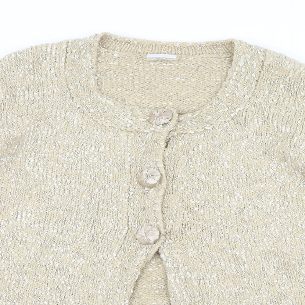 Wardrobe Womens Beige  Knit Cardigan Jumper Size 20