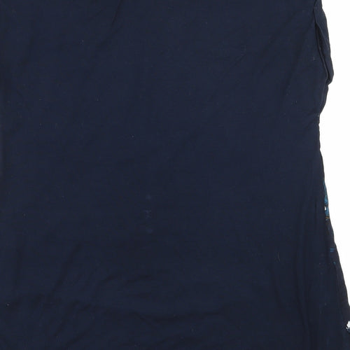 F&F Womens Blue Floral Jersey Camisole Tank Size 10