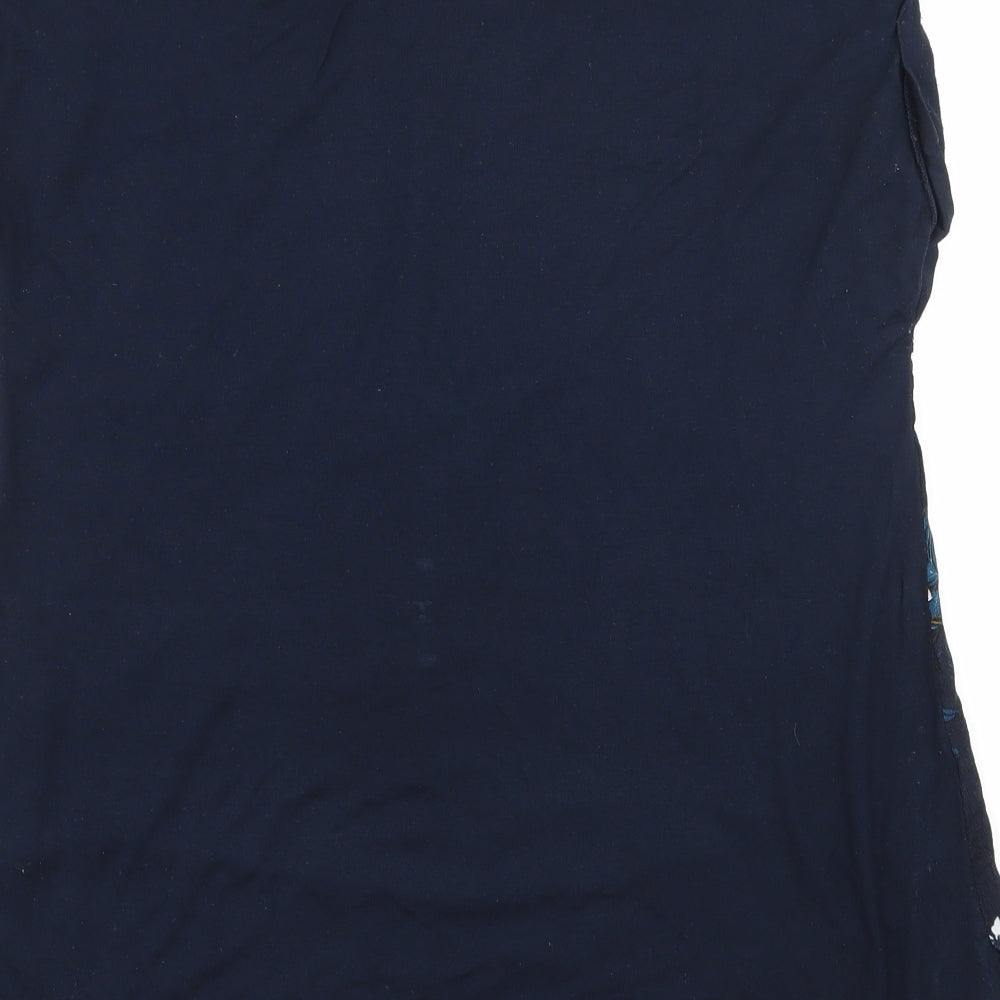F&F Womens Blue Floral Jersey Camisole Tank Size 10