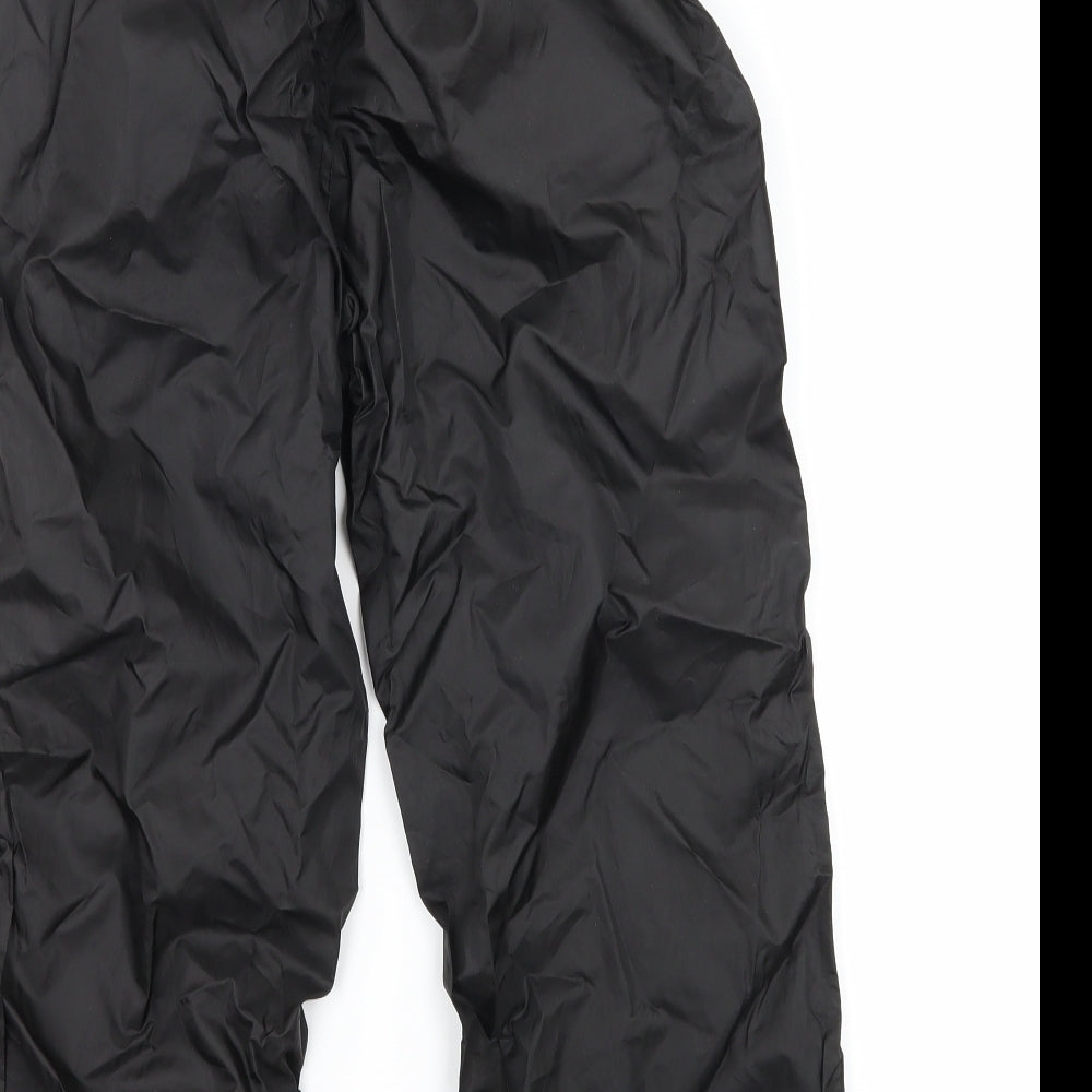 Gelert Boys Black   Rain Trousers Trousers Size 7-8 Years - Packable