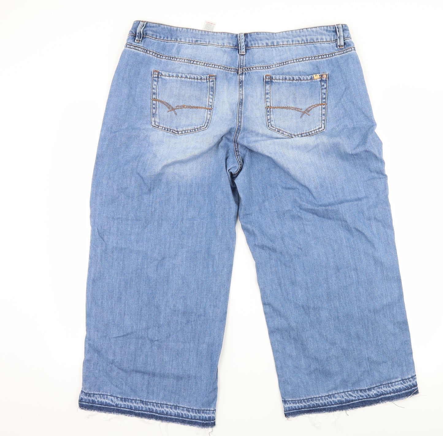 NEXT Womens Blue  Denim Cropped Jeans Size 18 L23 in
