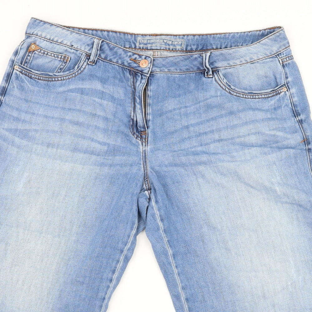 NEXT Womens Blue  Denim Cropped Jeans Size 18 L23 in