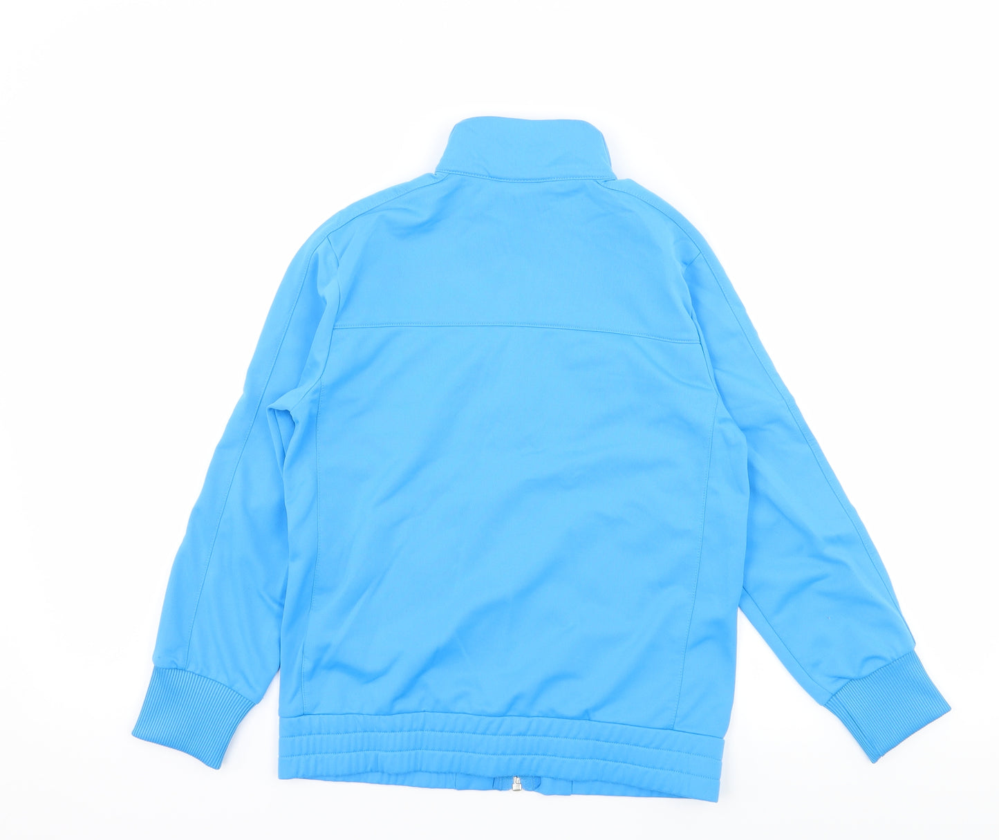 Nike Boys Blue Striped Jersey Full Zip Sweatshirt Size 8 Years