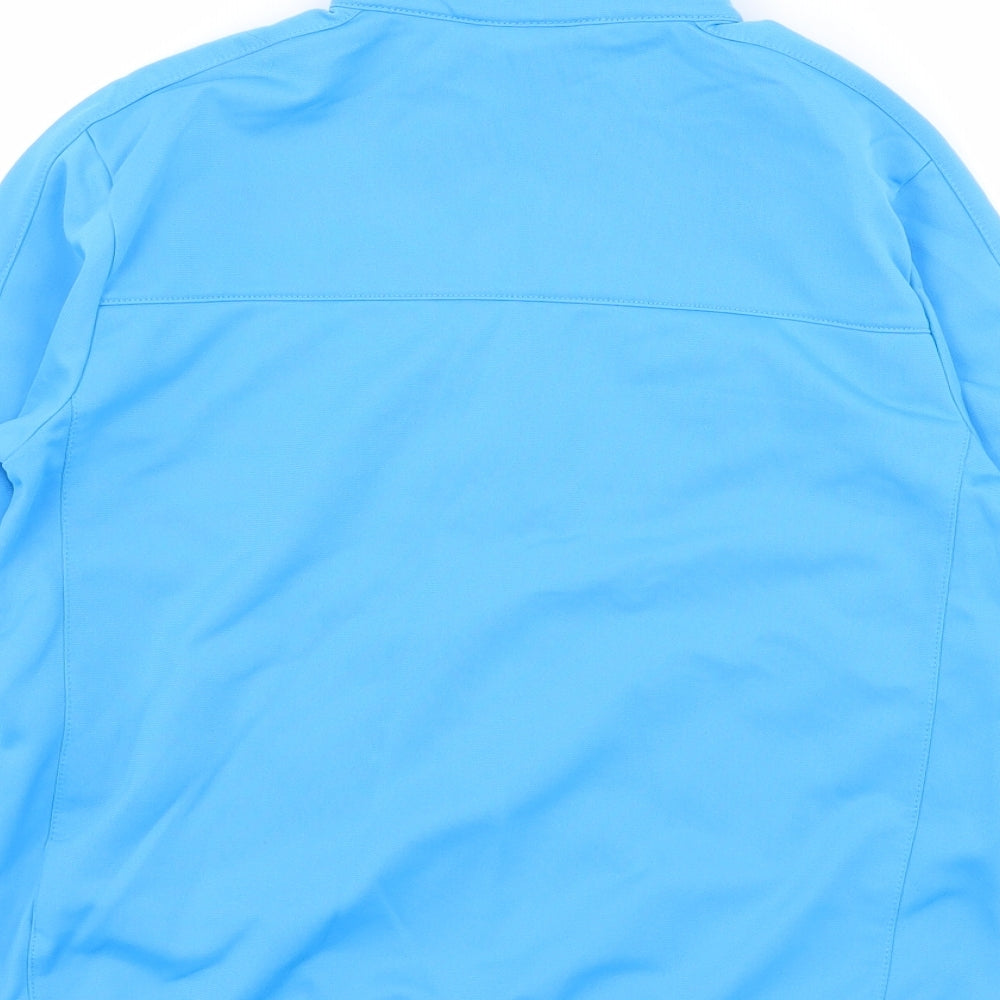 Nike Boys Blue Striped Jersey Full Zip Sweatshirt Size 8 Years