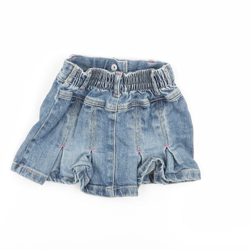 NEXT Girls Blue Ombré Denim Flare Set Size 6-9 Months