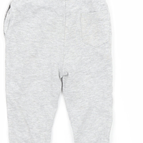 Juicy Couture Girls Grey Geometric Jersey Jogger Trousers Size 12 Months  - Juicy