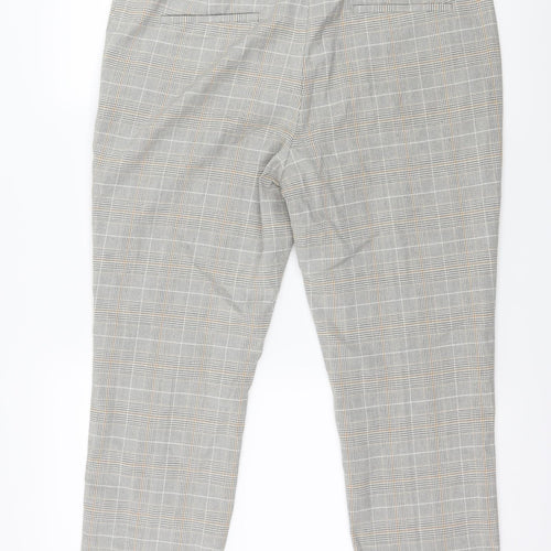 Preworn Womens Grey Check  Trousers  Size 34 in L26 in