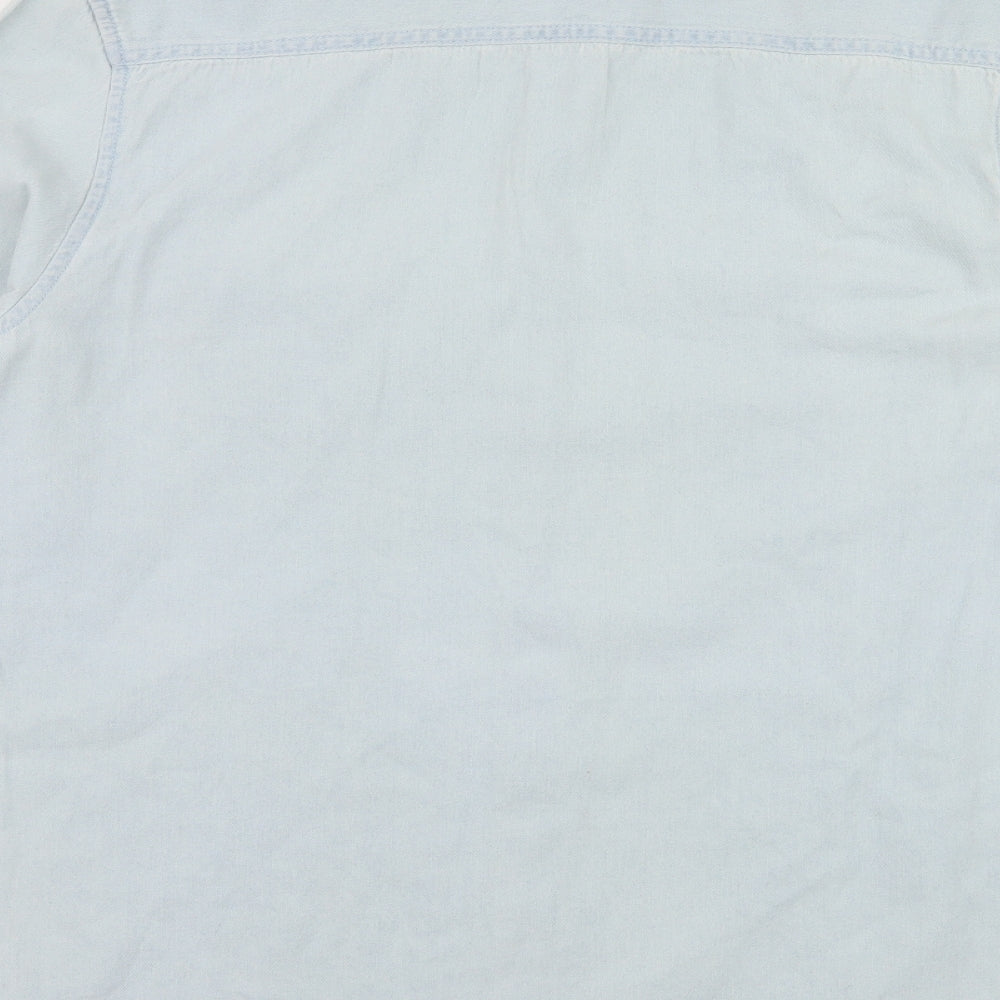 Cedar Wood State Mens Blue  Denim  Button-Up Size L