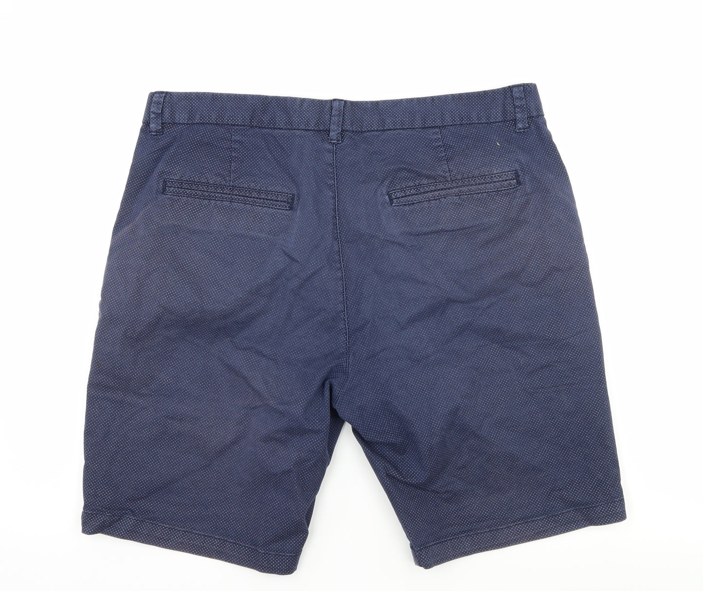 NEXT Mens Blue Polka Dot  Bermuda Shorts Size 34 in