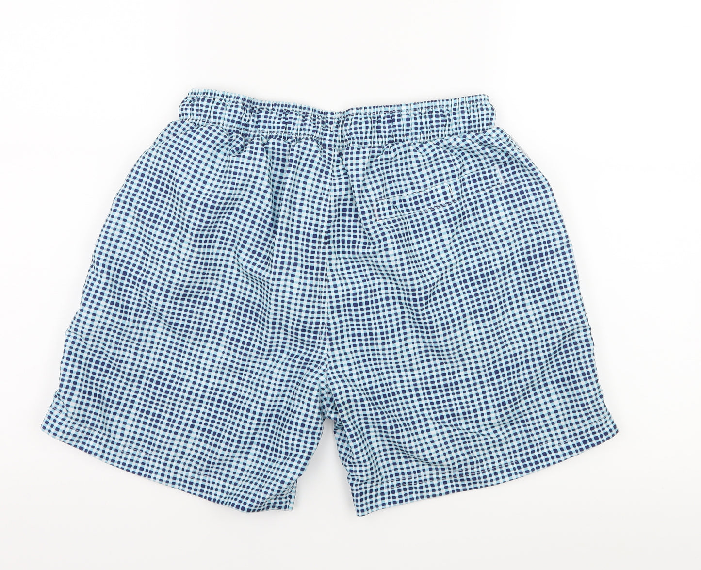 Cedar Wood State Mens Blue Check  Sweat Shorts Size S