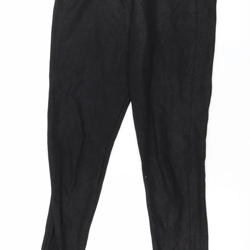 River Island Womens Black  Jersey Pedal Pusher Leggings Size 8 L25 in