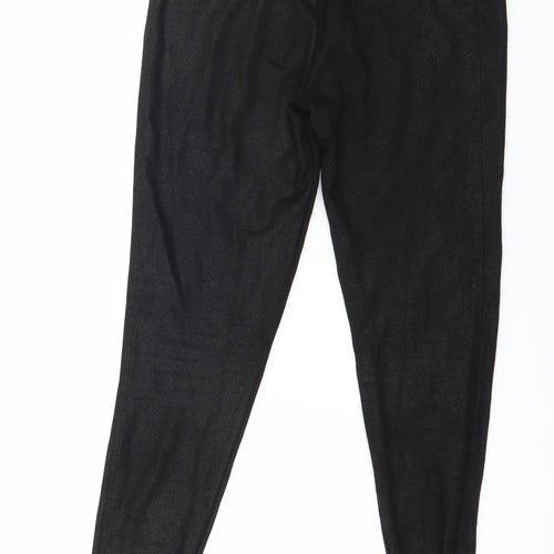 River Island Womens Black  Jersey Pedal Pusher Leggings Size 8 L25 in