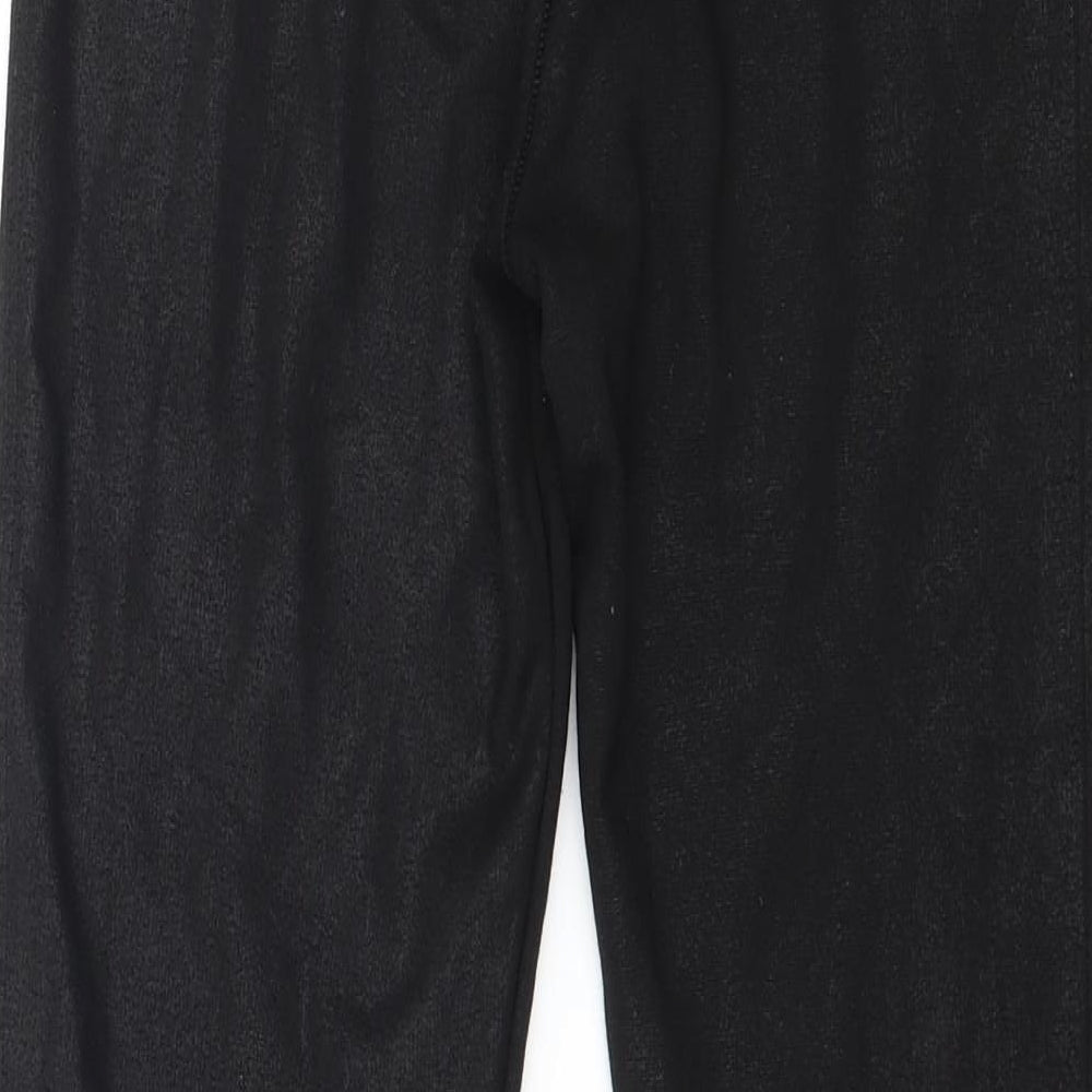 River Island Womens Black  Jersey Pedal Pusher Leggings Size 8 L25 in