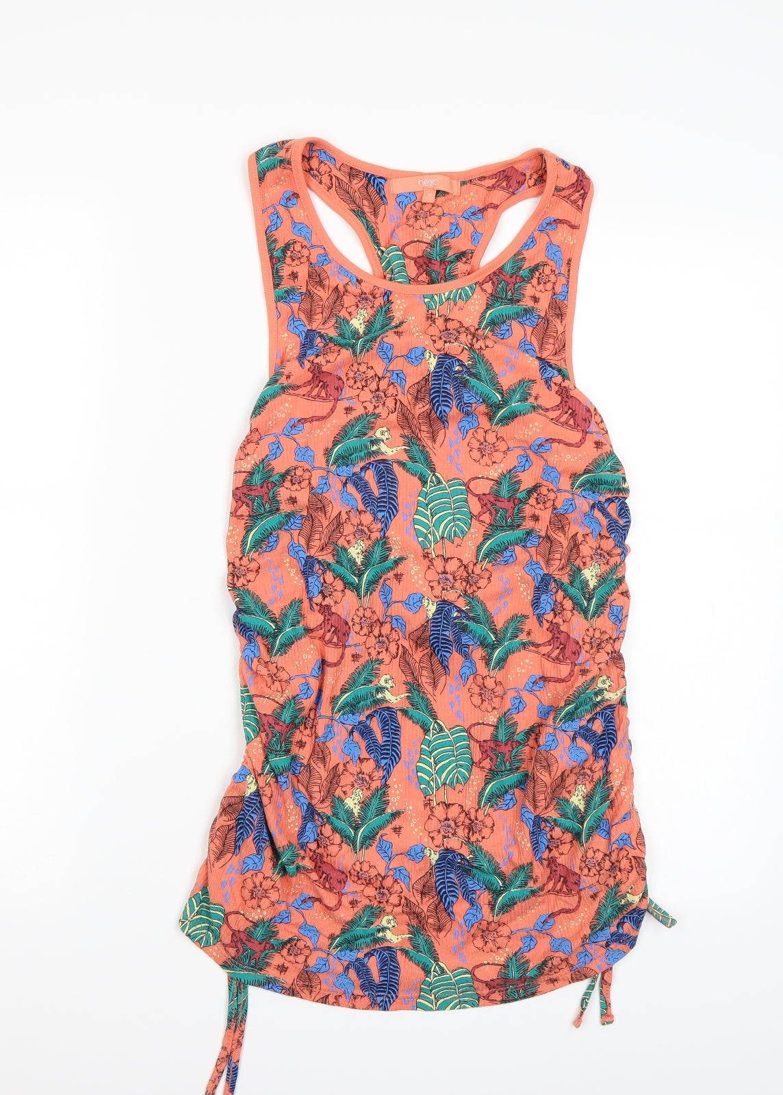 NEXT Womens Orange Floral  Basic Tank Size 16