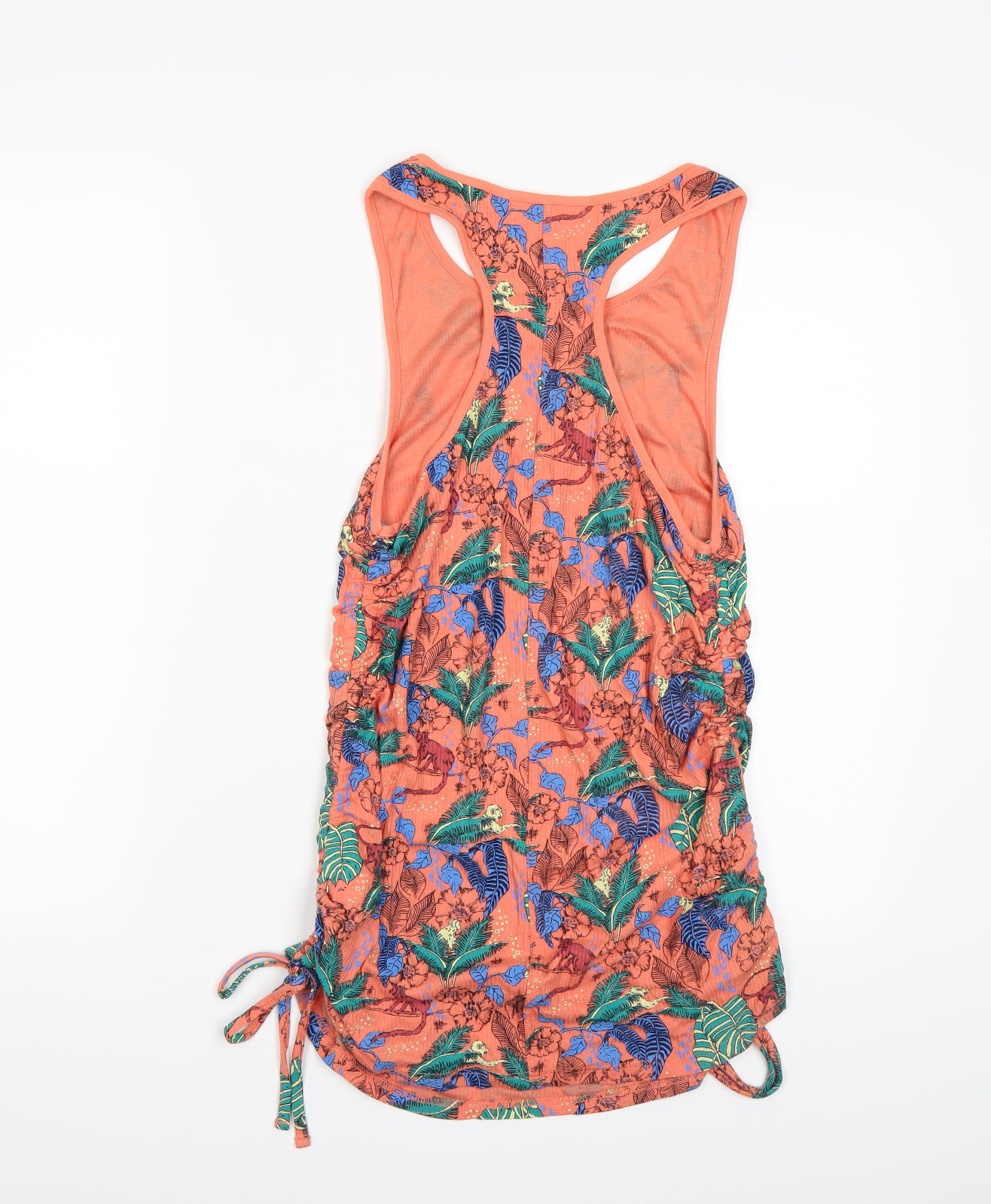 NEXT Womens Orange Floral  Basic Tank Size 16