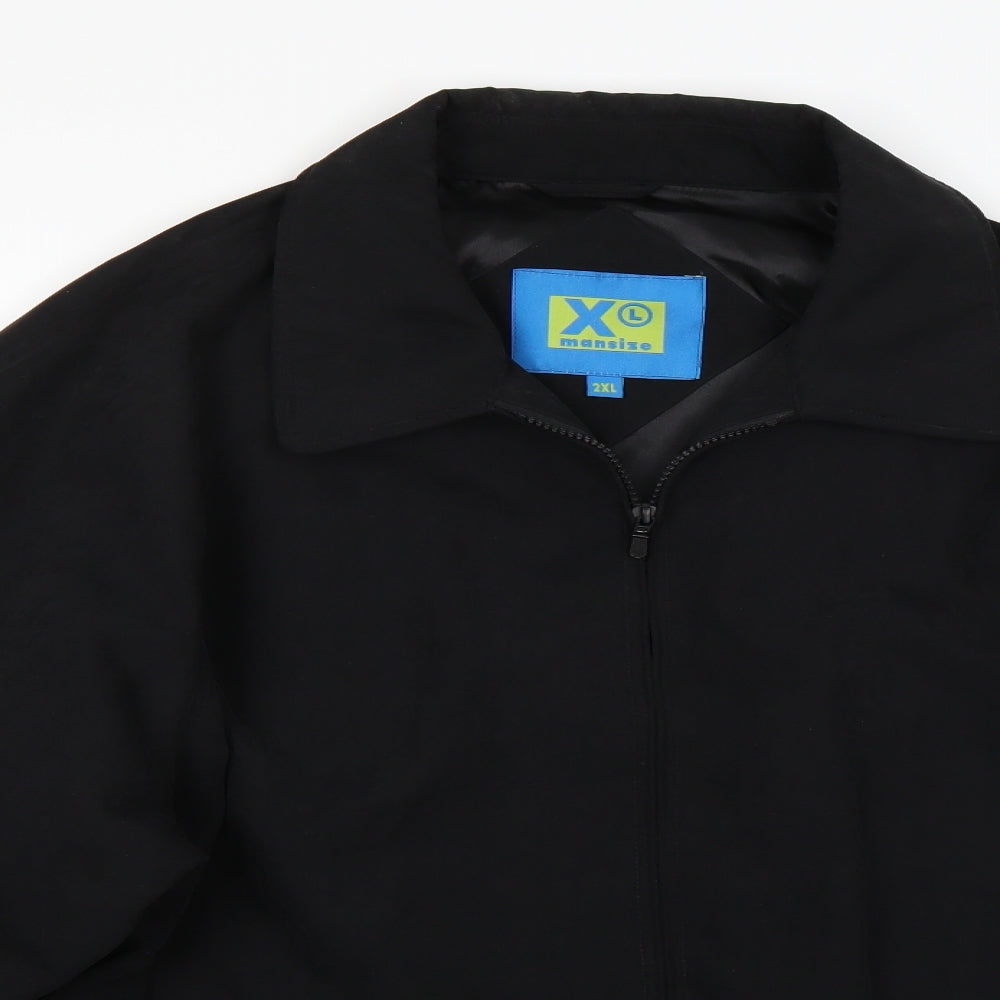 Mansize Mens Black   Jacket Coat Size 2XL