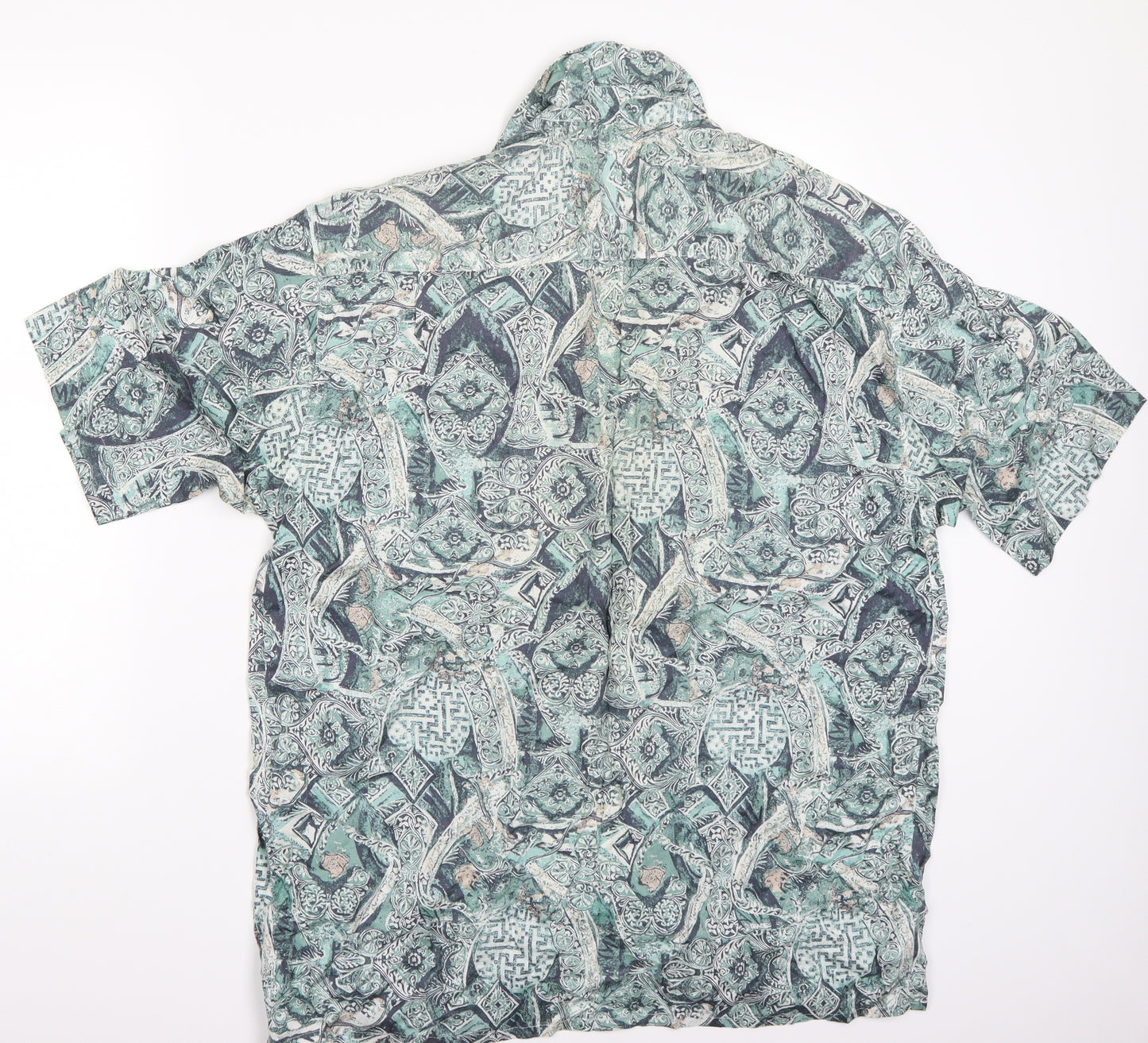 Marks and Spencer Mens Green    Button-Up Size M