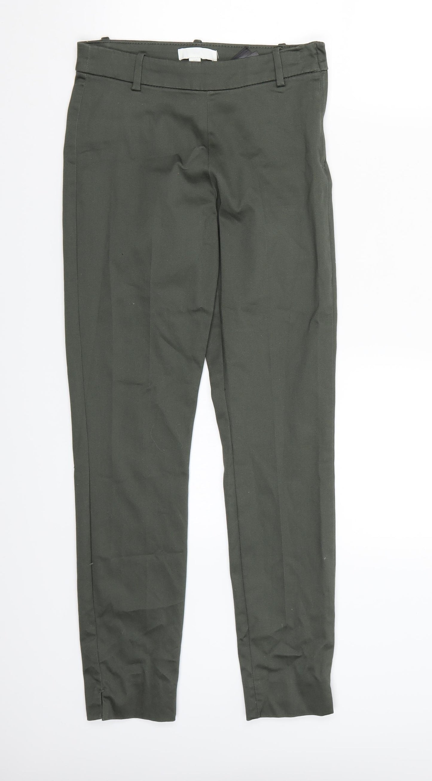 H&M Womens Green   Trousers  Size 6 L27 in