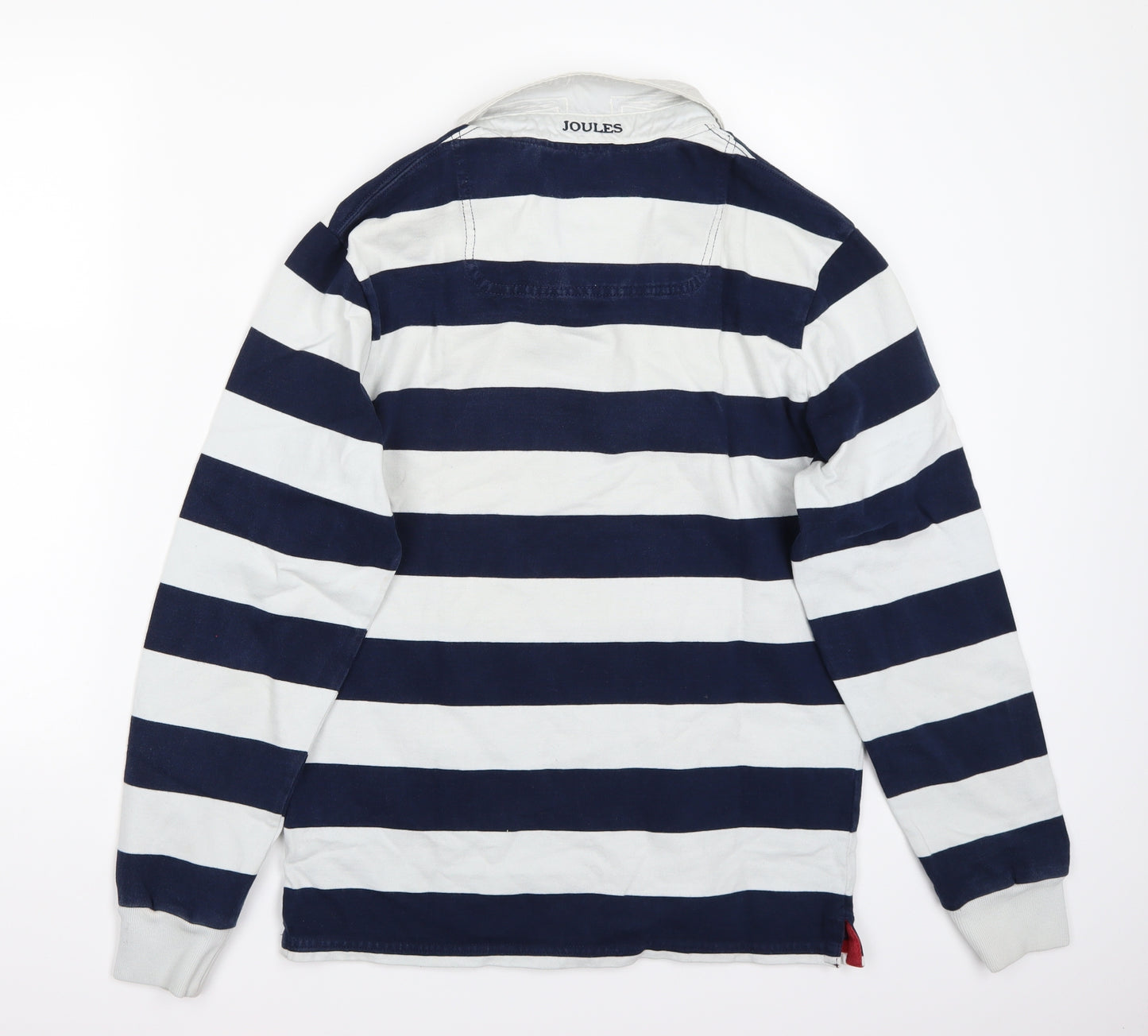 Joules Mens White Striped   T-Shirt Size S