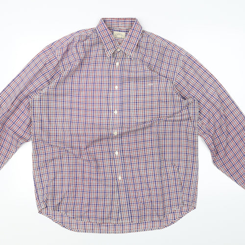 Debenhams Mens Red Check   Button-Up Size M