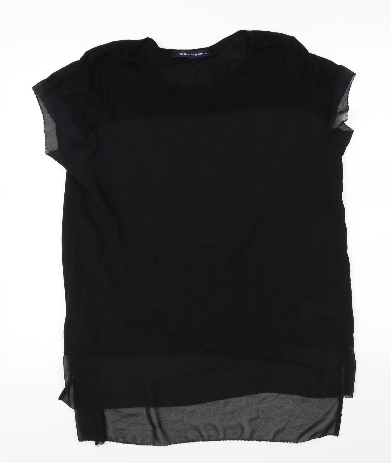 French Connection Womens Black   Basic Blouse Size XL