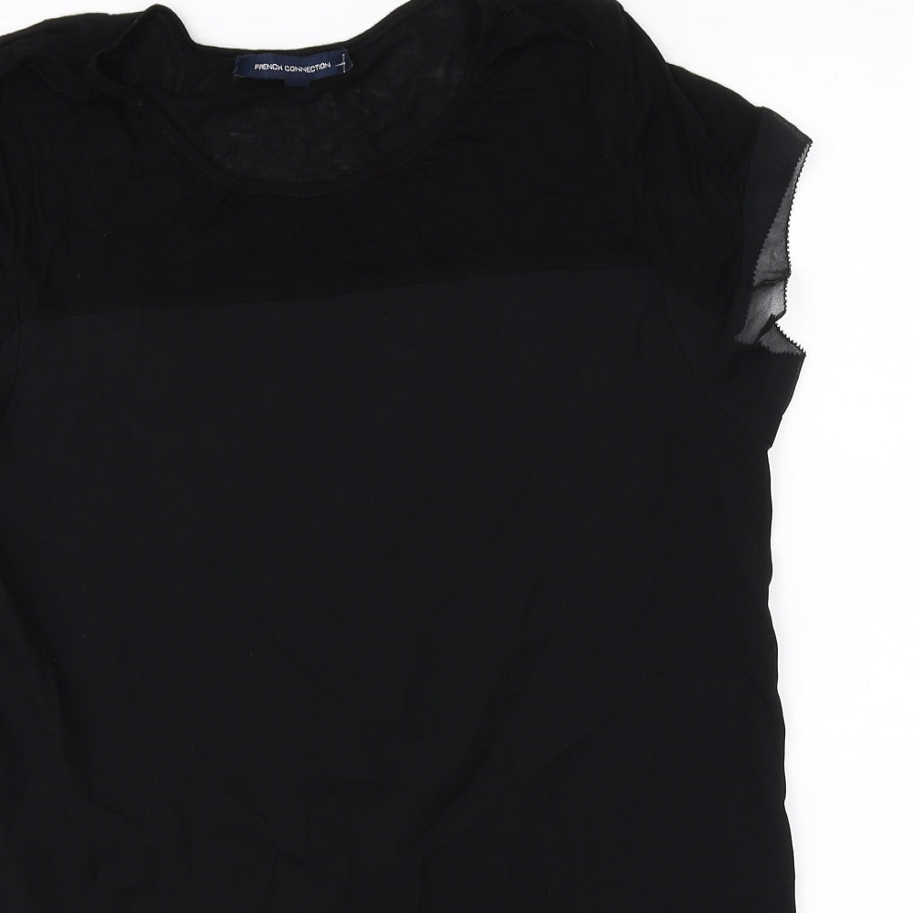 French Connection Womens Black   Basic Blouse Size XL