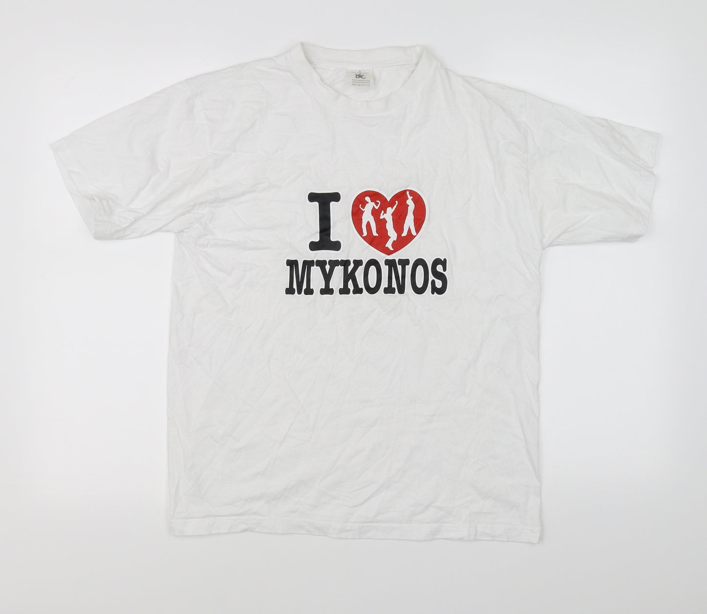B&C Mens White    T-Shirt Size S